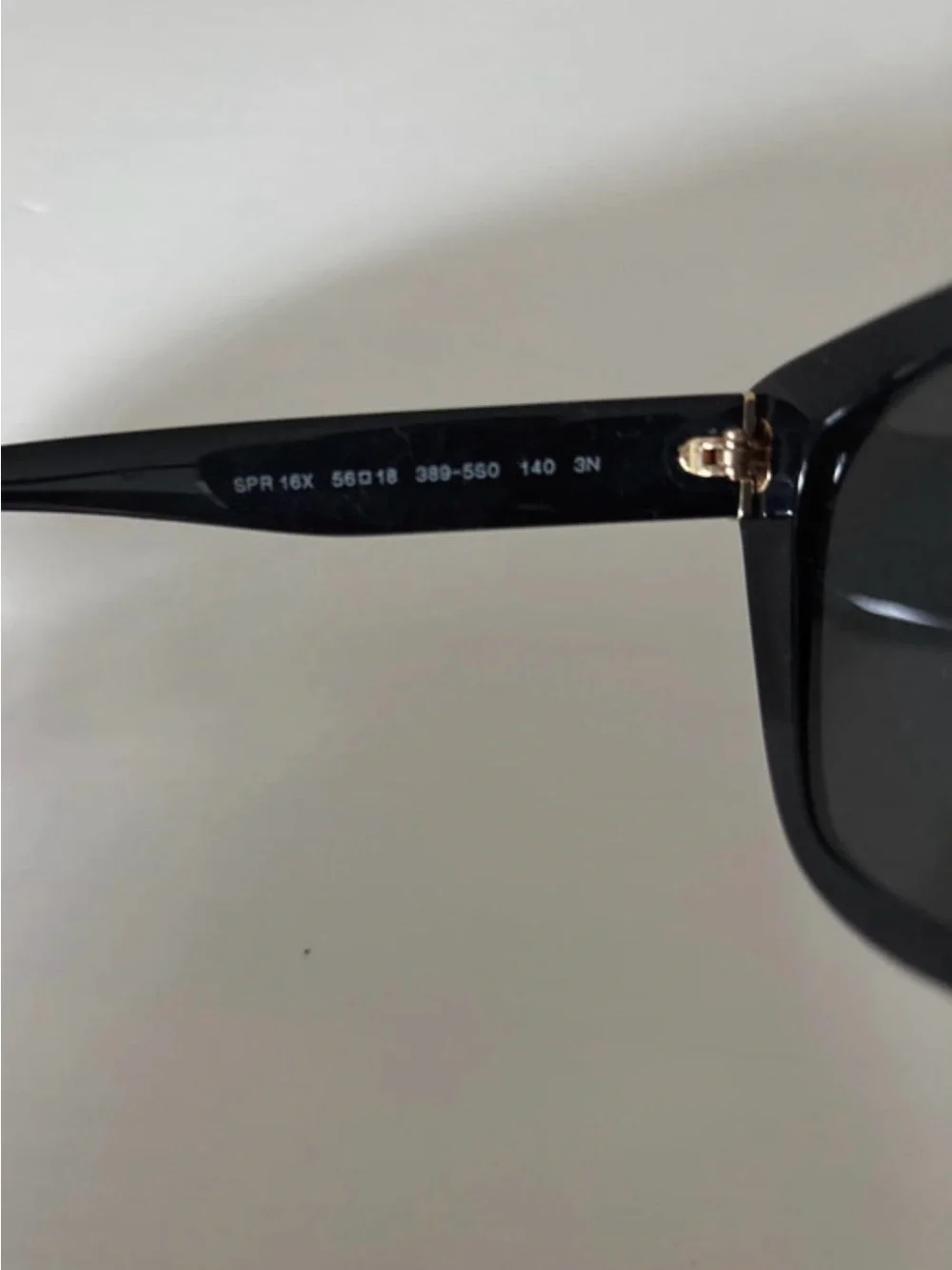 Prada Black Cat-Eye Sunglasses with Navy Pouch